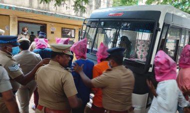 பலத்த போலிஸ் பாதுகாப்புடன் வாணியம்பாடி கொலையாளிகள் ஆஜர்!