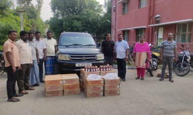 டாடா சபாரி வாகனத்தில் சரக்கு கடத்தல்! மடக்கி பிடித்த போலிசார்!!