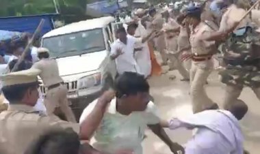 ஆளுங்கட்சியினர் மோதலால் காவல் துறையினருக்கு தர்ம சங்கடம்! ஒன்றியக்குழு சேர்மன் பதவிக்கு ரேஸ்!  தடியடி கலாட்டாவில் முடிந்த பதவியேற்பு!