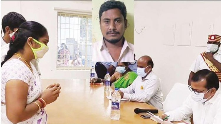சிறையில் உள்ள சாராய வியாபாரிக்கு பதவி பிரமாணம்? ஆட்சியரிடம் மனைவி மனு!!