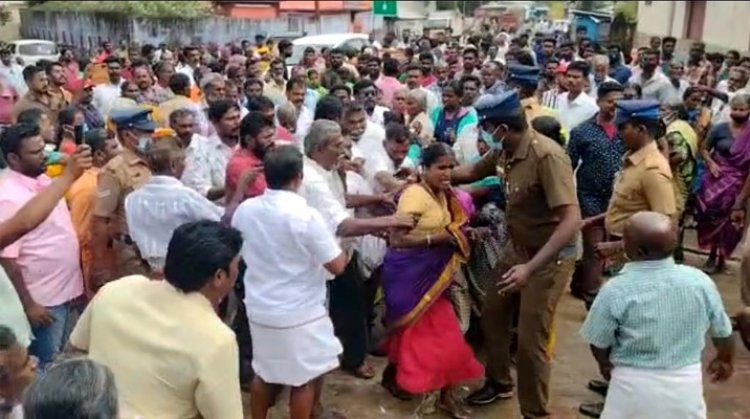 புடவையை அவிழ்த்த திமுகவினர்! மானபங்கம் படுத்தப்பட்ட ஊராட்சி பெண் கவுன்சிலர்
