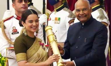 பத்ம ஸ்ரீ விருதை திரும்ப அளிக்க நடிகை கங்கனா ரணாவத் நிபந்தனை!! ஜனாதிபதிக்கு மகளிர் ஆணையம் கடிதம்!