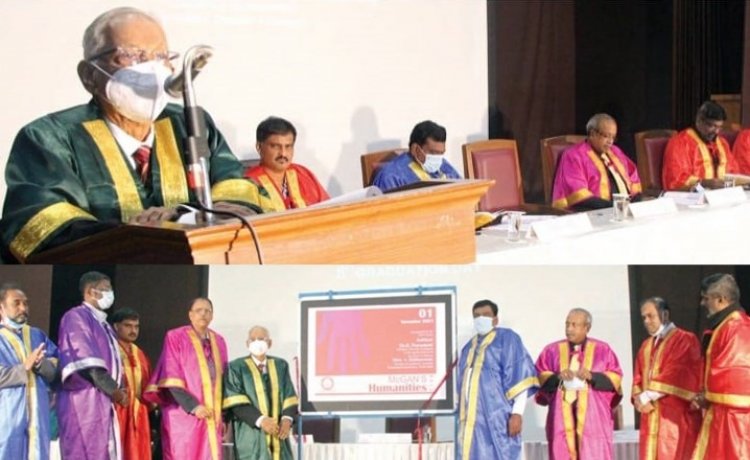 "ஆர்க்கிடெக்" என்பது அறிவியலை அடிப்படையாகக் கொண்டது! மெக்கனஸ் கல்லூரி பட்டமளிப்பு விழாவில் கி.வீரமணி பேச்சு!