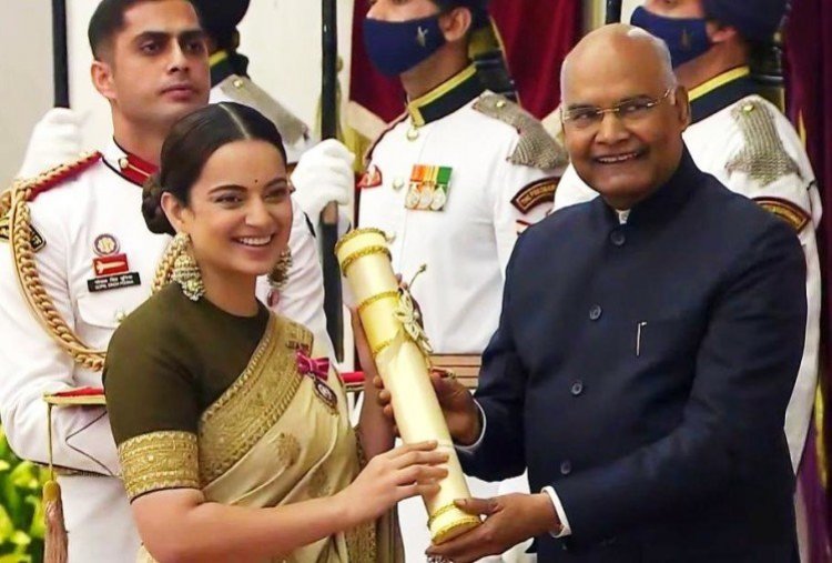 பத்ம ஸ்ரீ விருதை திரும்ப அளிக்க நடிகை கங்கனா ரணாவத் நிபந்தனை!! ஜனாதிபதிக்கு மகளிர் ஆணையம் கடிதம்!