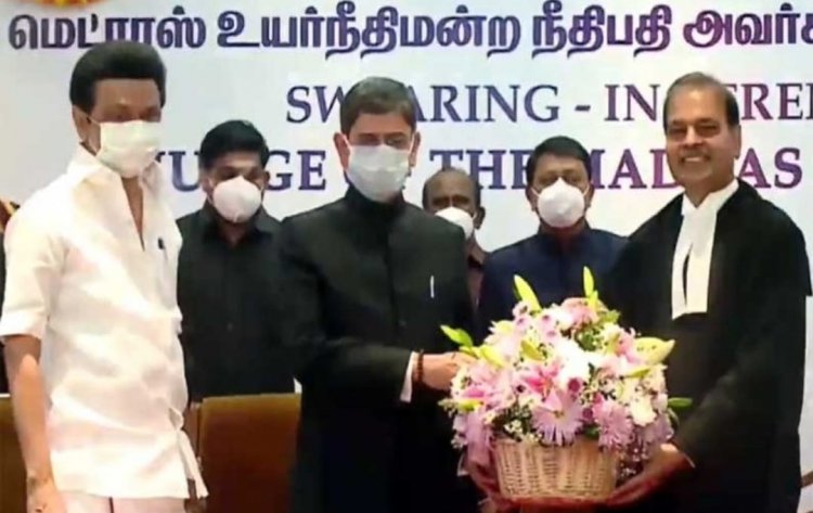 சென்னை உயர்நீதிமன்ற பொறுப்பு தலைமை நீதிபதி! இன்று பதவி ஏற்றார்!