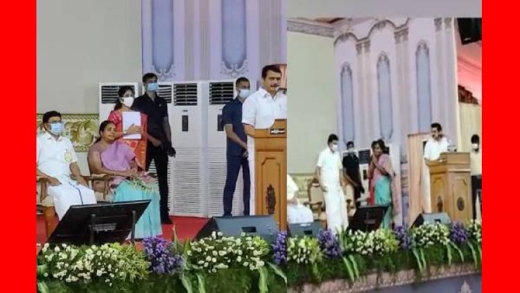 ஒத்தை ஆளாய் அமர்ந்த வானதியை மேடைக்கு அழைத்த முதல்வர்!