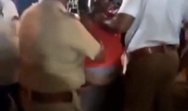 கராத்தே பாணியில் அப்பாவியை தாக்கிய எஸ்.ஐ!