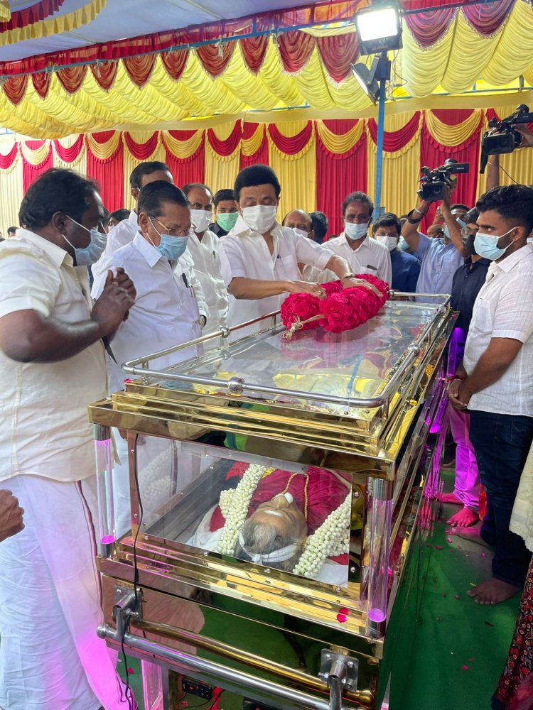 அமைச்சர் தா.மோ.அன்பரசன் தாயார் மறைவு - முதல்வர் ஸ்டாலின் அஞ்சலி!