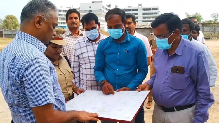 இராணிப்பேட்டையில் விஸ்வநாதன் ஐ.பி.எஸ்.! கட்டிடங்களை விரைந்து முடிக்க அறிவுரை!
