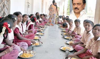 அரசு பள்ளி மாணவர்களுக்கு காலையில் டிஃபன் வழங்கும் திட்டம்! முதலமைச்சர் மு.க.ஸ்டாலின் அறிவிப்பு! 'திராவிட மாடல்' அரசு என உருக்கமான பேச்சு!