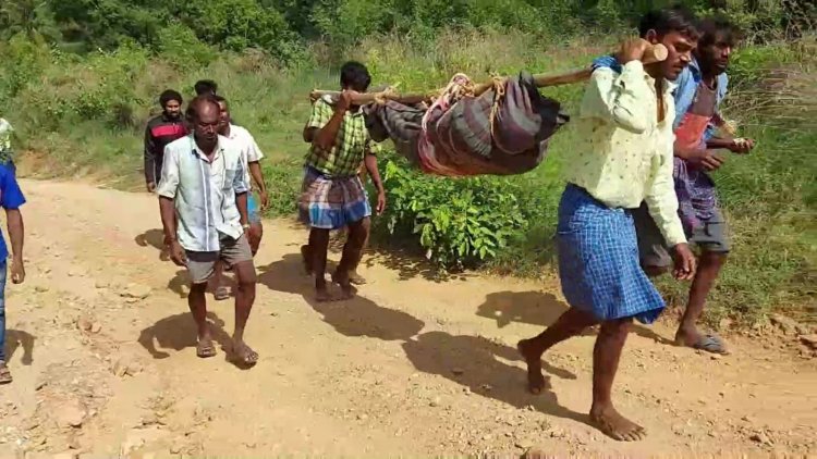 செத்தா தூக்கினி போவ கூட சாலையில்லை! டோலியே பிரதானம்!