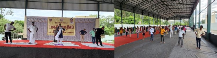 வேலூர்-திருப்பத்தூர் நீதிமன்றங்களில் யோகா!