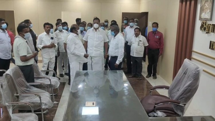 இராணிப்பேட்டையில் மு.க.ஸ்டாலின்:- அமைச்சர்கள் எ.வ.வேலு-ஆர்.காந்தி ஆட்சியர் ஆய்வு!