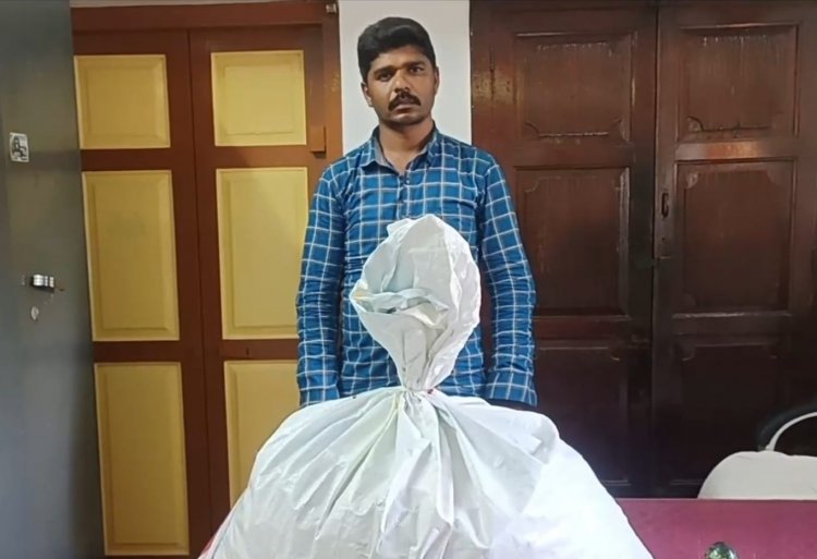 காட்பாடியில் ஒரு லட்ச ரூபாய் மதிப்புள்ள 10 கிலோ கஞ்சா பறிமுதல்-ஒருவர் கைது!