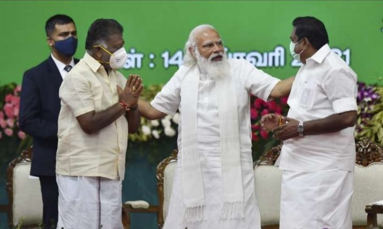 வரவேற்க எடப்பாடி! வழியனுப்ப ஓ.பி.எஸ்.!பிரதமரின் தமிழக விசிட்!