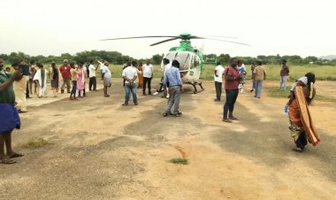 ஜெயலலிதாவின் ஹெலிபேடில் இறக்கப்பட்ட ஹெலிகாப்டர்!