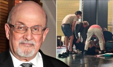 சர்ச்சை எழுத்தாளர் சல்மான் ருஷ்டிக்கு கத்திக்குத்து! ஒரு கண்ணை இழக்கும் அபாயம்!