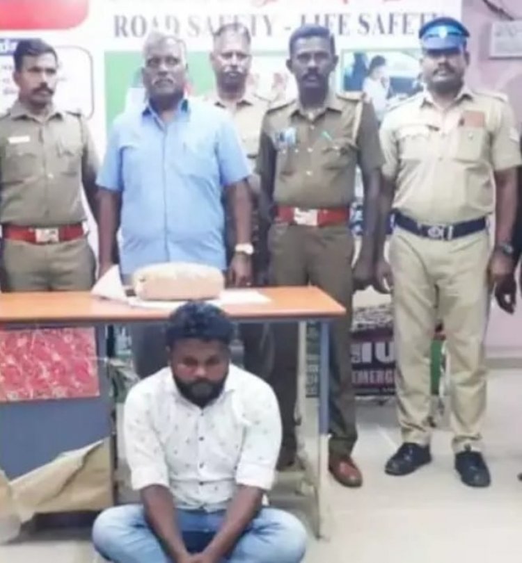 திருச்சி திமுக பிரமுகர் கடத்திய கஞ்சா! பறிமுதல்!! கைது!!!