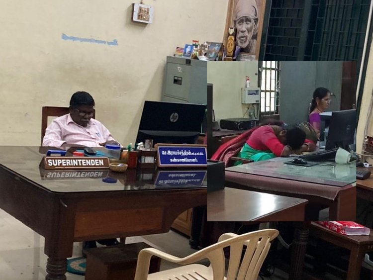 பட்டபகலில் தூங்கும் பச்சையப்பன் கல்லூரி அதிகாரிகள்!