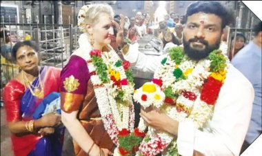 ஆன் லைனில் காதல்! செக்குடியரசு பெண்ணை மணந்த மதுரைக்காரர்!