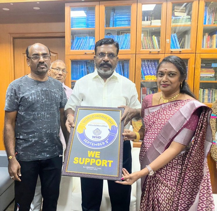 உலக அறநெறி தினம்:- திருமாவளவினிடம் கோரிக்கை!!