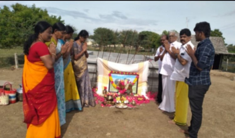 செல்ல மாட்டுக்கு கோவில் கட்டும் விவசாயி!