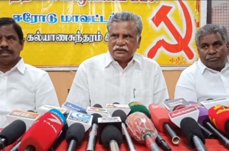 தி.மு.க. ஆட்சியை கவிழ்க்க பாஜக o சதி செய்கிறது! முத்தரசன் பேட்டி!!