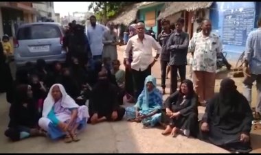 ஆக்கிரமிப்பாளர்களின் அடாவடி மறியல் ! 