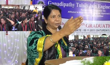 படிப்பதுடன் நின்றுவிடாதீர்கள்!கனிமொழி எம்.பி.பேச்சு!