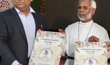 மாணவர்களால் கல்லூரிக்கு பெருமைகள் கிடைத்துள்ளன! பிஷப் பேச்சு! மலர் வெளியிட்ட ஜி.வி.சம்பத்!