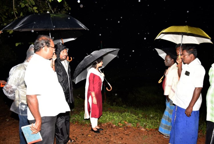23 குழுக்கள் 249 முகாம்கள் பாம்பு பிடிப்பவர்கள் தயார்! குடையுடன் ஆய்வு நடத்திய திருவாரூர் கலெக்டர்!