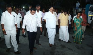 முதல்வர் வருகைக்காக அமைச்சர் துரைமுருகன் ஆய்வு!