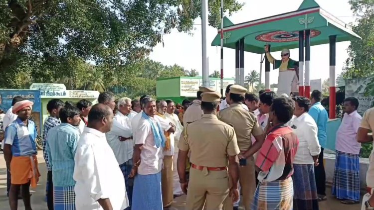 எம்.ஜி.ஆர் சிலை உடைப்பு பதற்றம்!