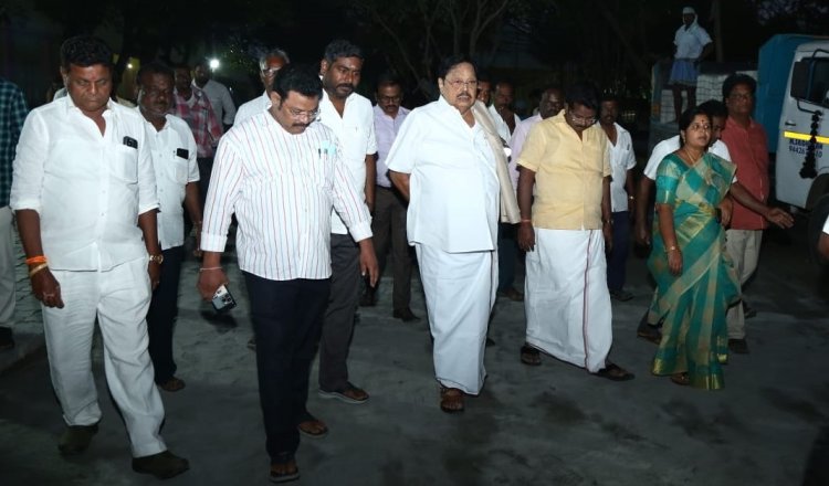 முதல்வர் வருகைக்காக அமைச்சர் துரைமுருகன் ஆய்வு!