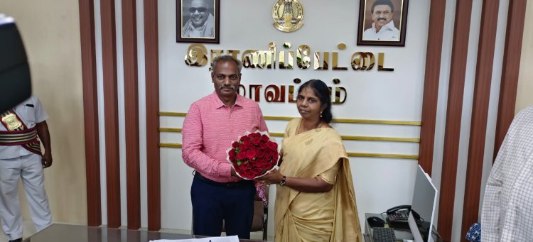 இராணிப்பேட்டை மாவட்ட ஆட்சியர் s.வளர்மதி பொறுப்பேற்றுக் கொண்டார்!