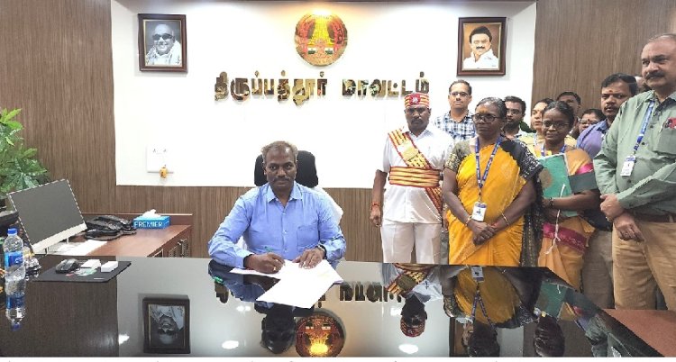 என் அறை கதவுகள் திறந்தே இருக்கும்! ஆட்சியராக பொறுப்பேற்ற பாஸ்கர பாண்டியன்!