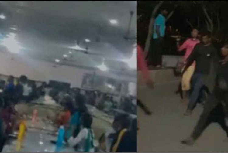 கோவை கலைஞர் கல்லூரிக்குள் வடமாநில தொழிலாளர்கள் அட்டூஷியம்:- பதறி ஓடிய மாணவிகள்!