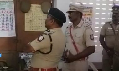 வேலூர் சரக டி.ஐ.ஜி முத்துசாமி பேரணாம்பட்டு காவல் நிலையத்தில் திடீர் ஆய்வு!