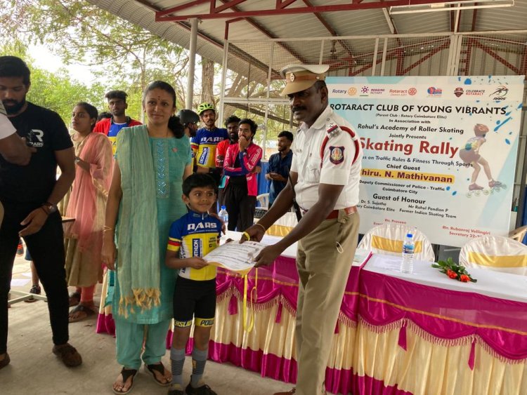 ஸ்கேட்டிங் மூலம் சிறுவர்கள் விழிப்புணர்வு பேரணி!