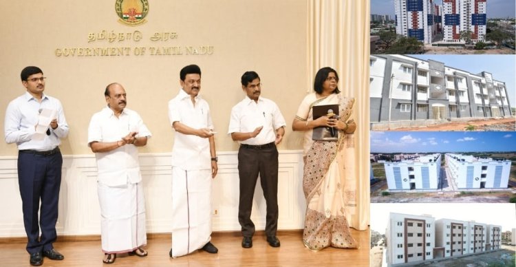284.32 கோடி ரூபாய்:- 2828 குடியிருப்புகள்! முதல்வர் முகஸ்டாலின் திறந்து வைத்தார்!