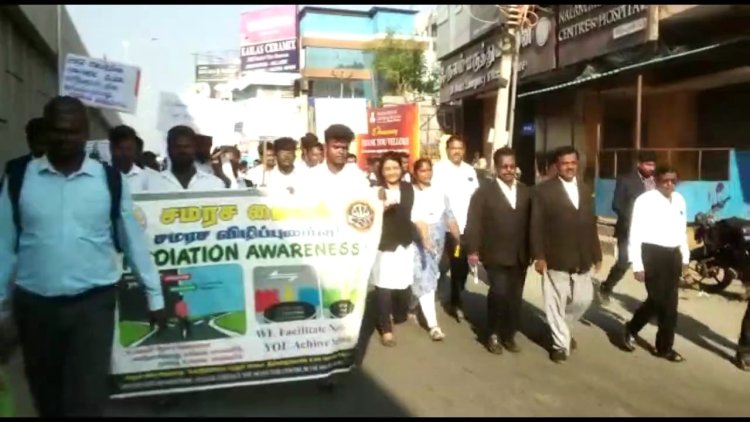 வழக்கே வேண்டாம் சமரசமே போதும்:-வலியுறுத்தி ஊர்வலம்!