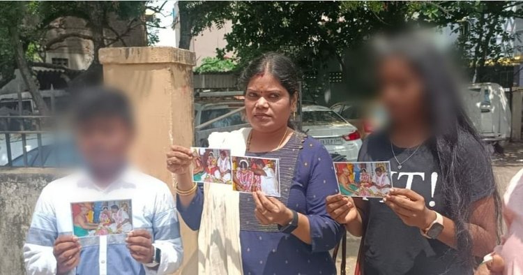 பா.ஜ.க. எம்.எல்.ஏ. வீட்டு முன் முதல் மனைவி தர்ணா!