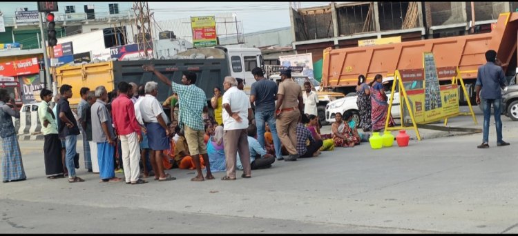 குடிநீருக்காக மறியல்! எட்டிபார்க்காத அலுவலர்கள்!!