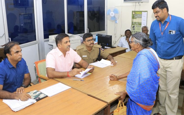 ஸ்பாட்டில் வழங்கப்பட்ட முதியோர் உதவி தொகை ஆணை!