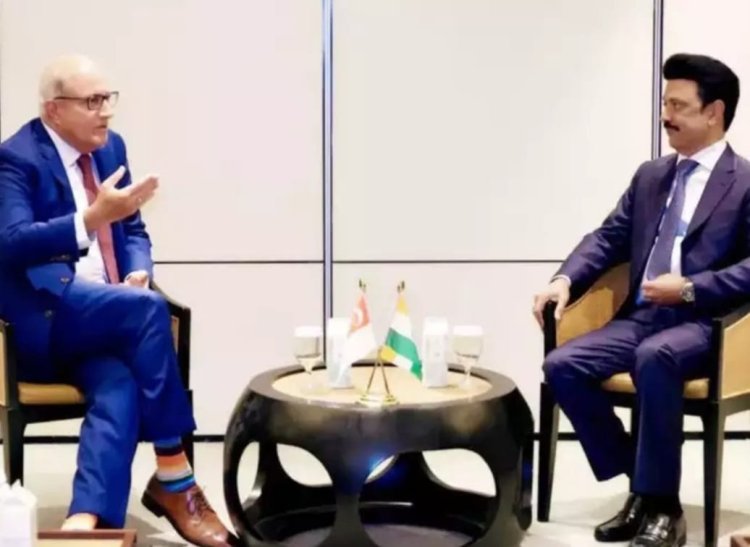 சிங்கபூர் அமைச்சருடன் பேச்சுவார்த்தை நடத்திய முதல்வர் ஸ்டாலின்!