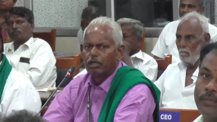 விவசாயிகளை பிடித்து வழக்குபோடுவேன் என மிரட்ட கூடாது! ஆட்சியர் கூட்டத்தில் கோரிக்கை!