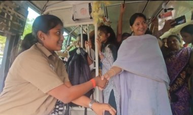 கனிமொழியை பேருந்தில் அமரவைத்த பெண் ஓட்டுநர் டிஸ்மிஸ்!