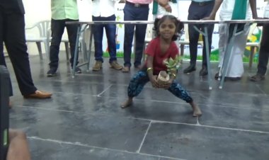 போதை பொருள் ஒழிப்பு - மரக்கன்றுகளை கையில் ஏந்தி சாதனை!