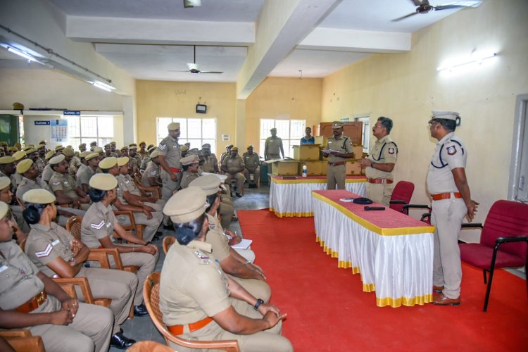காவலர்களின் குறைகளை பொறுமையாக கேட்டறிந்து களையுங்கள்! கோவை எஸ்.பி.அட்வைஸ்!