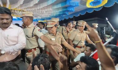 பி.ஜே.பி.யினர் காரின் முன்பு திமுகவினர் கழக கொடி அசைத்து கலாட்டா!